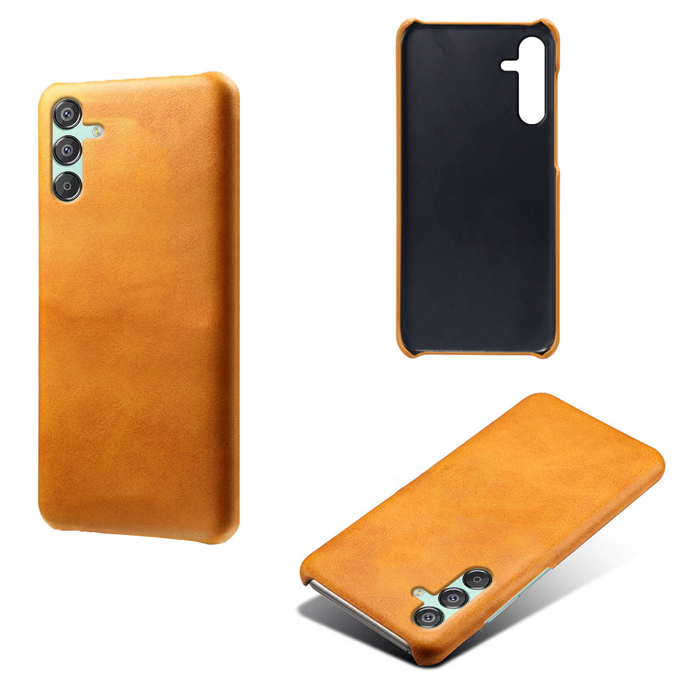 For Samsung Galaxy F15 5G / M15 5G Cell Phone Cases Leather Coated PC Calf Texture Cover For Samsung Galaxy F15 5G / M15 5G Cell Phone Cases Leather Coated PC Calf Texture Cover